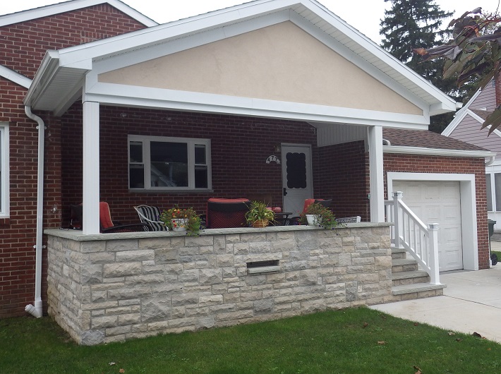 new porch on house